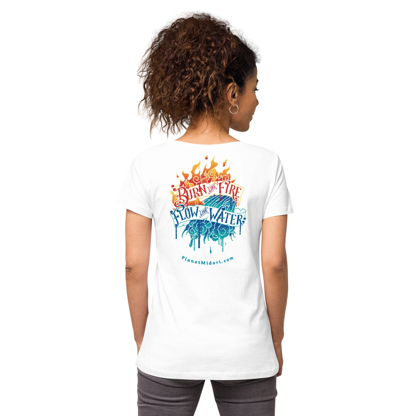 Women’s fitted v-neck t-shirt