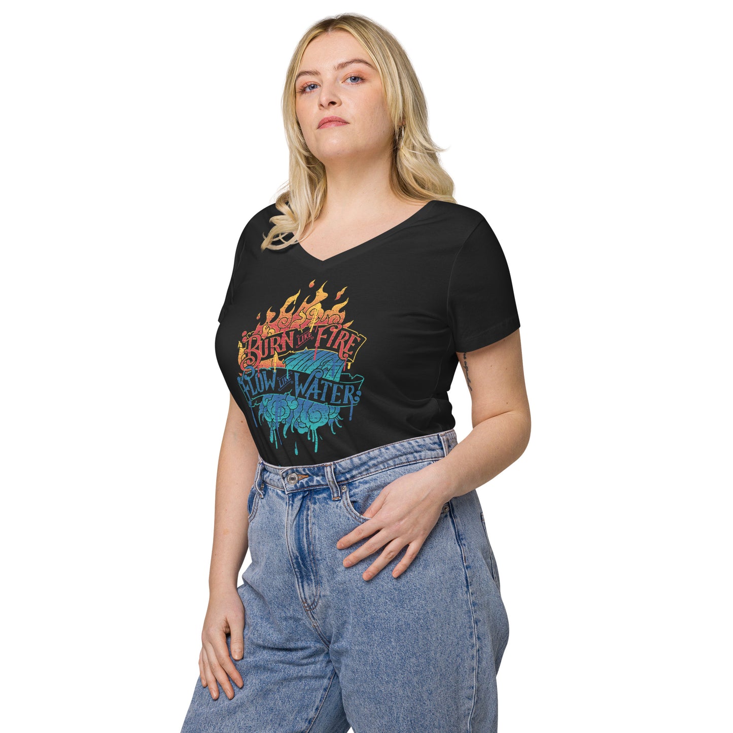 Women’s fitted v-neck t-shirt